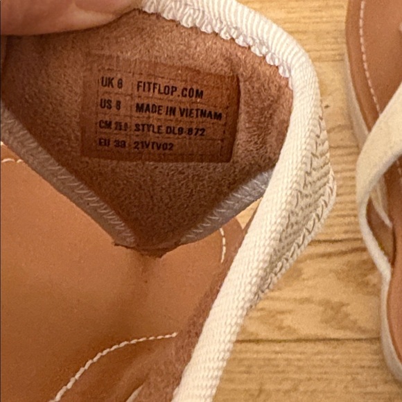 FitFlop Lulu Sleek Straw Raffia Sandals, Women's Size 8 - Picture 7 of 7